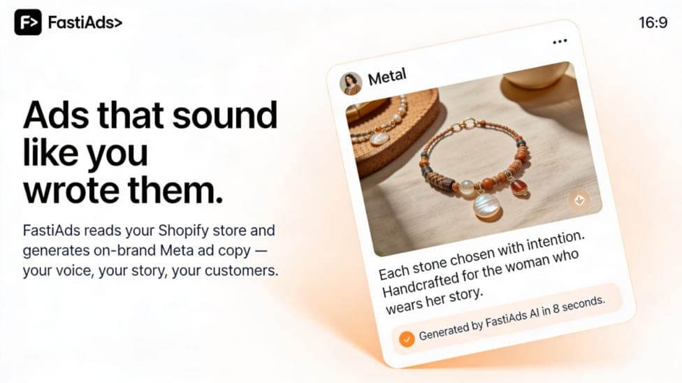 AI-generated Meta and Google ad campaigns on the FastiAds dashboard